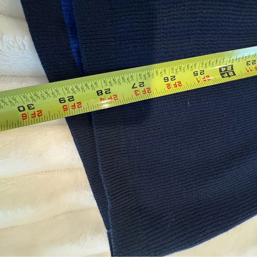 Banana Republic Cotton Sweater Men’s XL Quarter Zip Blue Pullover
